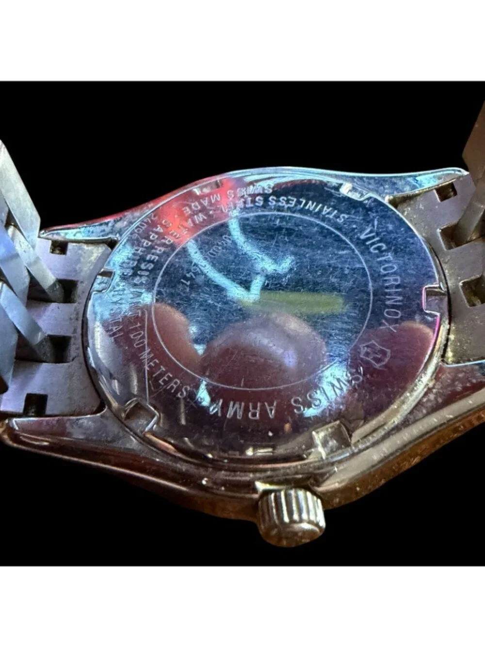 Victorinox Swiss Army Watch 24005.1T Men's Stainless Steel Gold Silver Tone